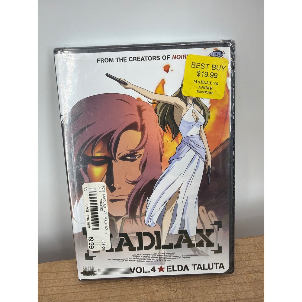 Madlax Vol. 4 Elda Taluta DVD ADV Films Anime Episodes 13-16 New Sealed